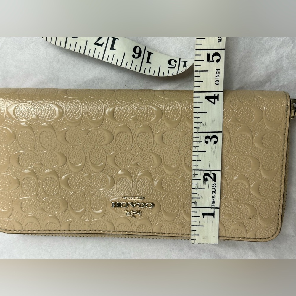 Coach Tan Embossed Wallet - Picture 13 of 15